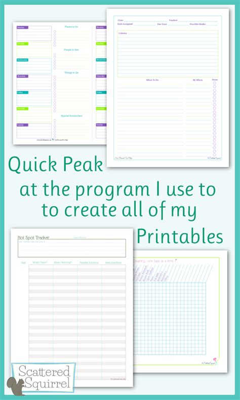 software  create printables