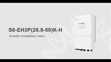 S6 EH3P 29 9 50 K H Installation Video YouTube