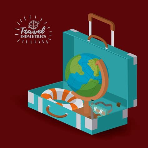 Diseño De Vacaciones De Viaje Vector Premium