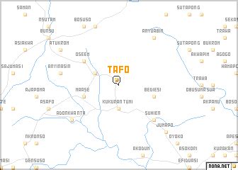 Tafo (Ghana) map - nona.net