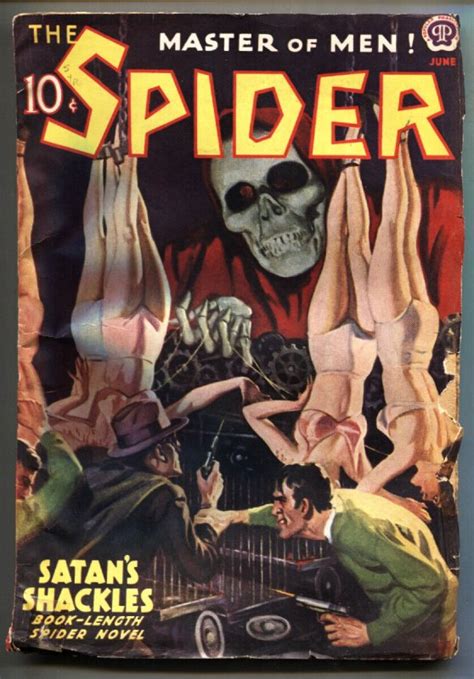 The Spider June 1938 Satan S Shackles GGA Torture Cover Pulp Magazine