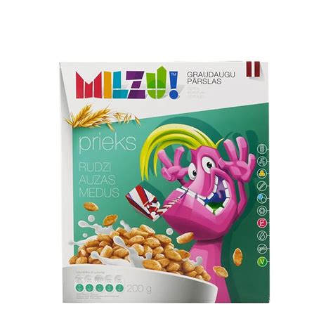 Cereale cu secara pufi cu miere Joy, 200g, Milzu | Dr.Max Farmacie