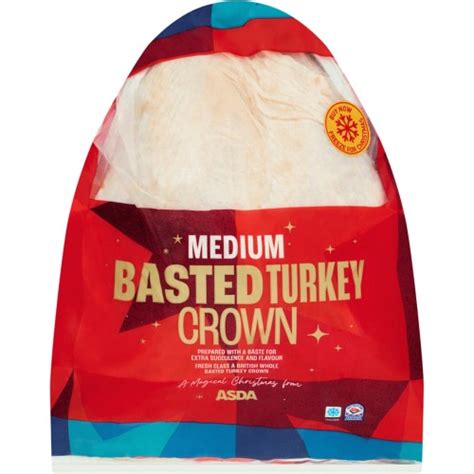 Asda Medium Basted Turkey Crown Typically Kg Per Kg Compare