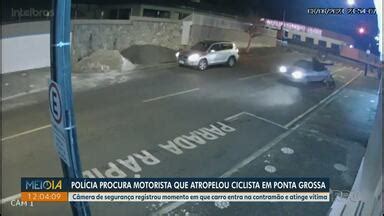 Meio Dia Paraná Ponta Grossa Carro entra na contramão atropela