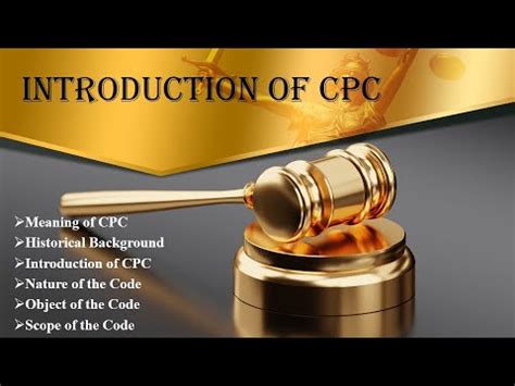 Introduction Of Code Of Civil Procedure Cpc Law Guru Youtube