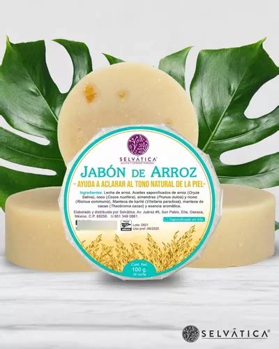 Jabón De Arroz 100grs Humectante Y Aclarante Artesanal Cuotas Sin