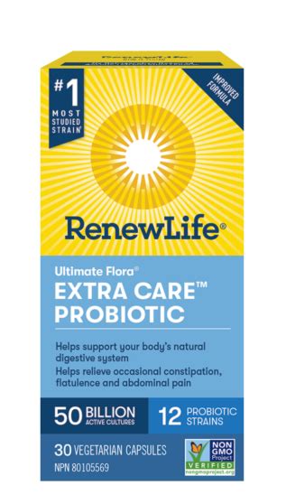 Ultimate Flora® Extra Care™ Probiotic 50 Billion Active Cultures Renew Life Canada