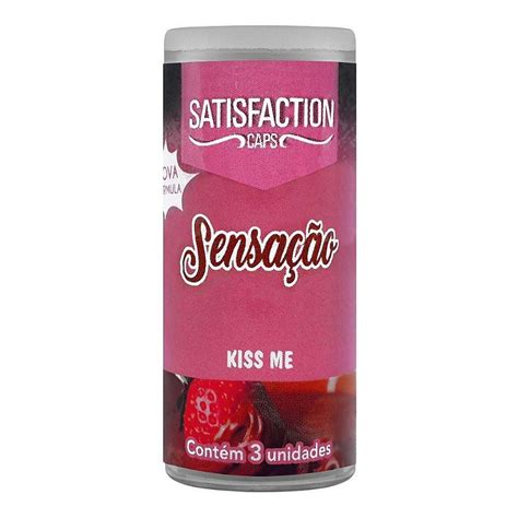 Bolinhas Beijáveis Kiss Me Satisfaction Caps Sensação Sex Shop Loja