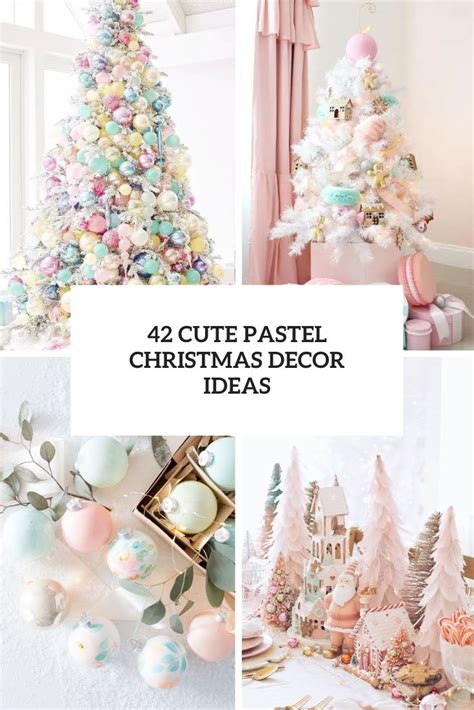 42 Cute Pastel Christmas Decor Ideas - Shelterness