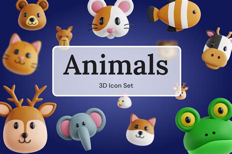 Premium Animals 3D Illustration pack from Animal 3D Illustrations