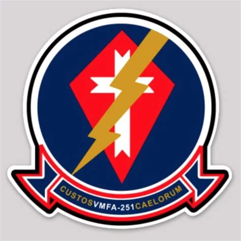 Usmc Vmfa 251 Thunderbolts Decal Devil Dog Depot