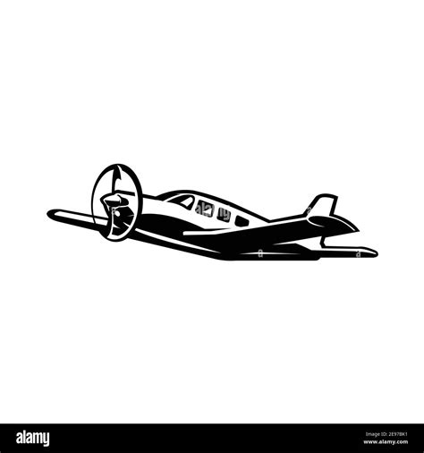 Vintage Propeller Plane Clipart