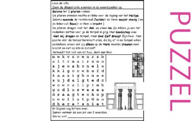 Puzzel 1 Koningen 7 2 Kronieken 3 Tempelbouw Pilaren Opkijken Nl
