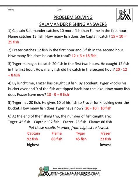 maths problems worksheets