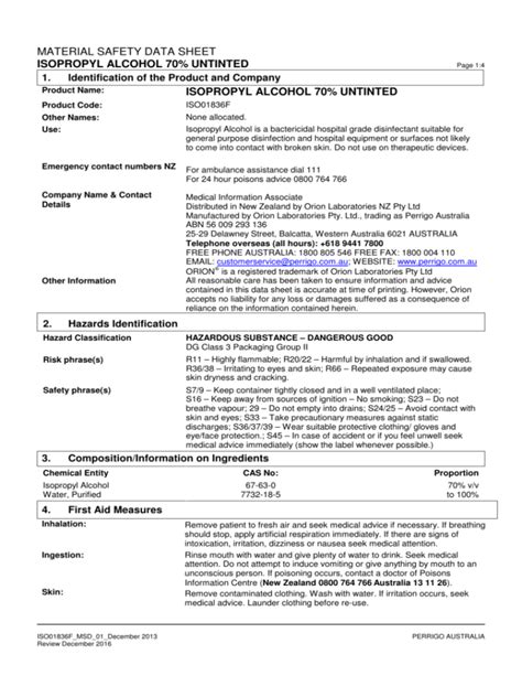 SAFETY DATA SHEET ISOPROPYL ALCOHOL Plc, 55% OFF | rbk.bm