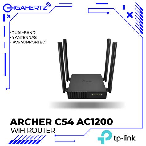 Tp Link Archer C54 Ac1200 Dual Band Wi Fi Router Gigahertz