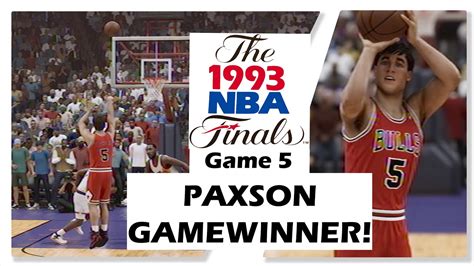 John Paxson Does It Again Completes The Comeback For The Bulls Recap Game 5 Of The 1993 Nba