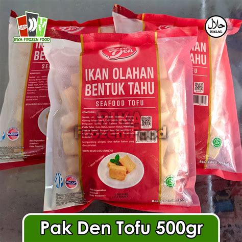 Jual Pak Den Seafood Tofu Olahan Ikan Bentuk Tofu Gr Shopee