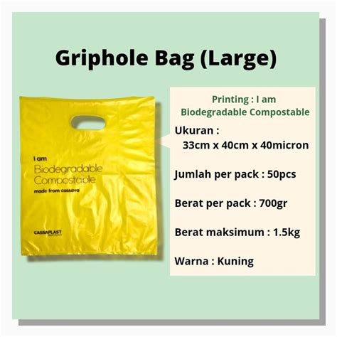 Jual Kantong Plastik Olshop Eco Friendly Kantong Singkong Biodegradable