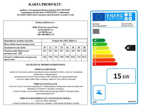 Kocio C O Kw Ogrzewa M Pel Eko Technix Pel Z