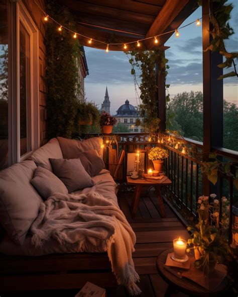 cozy  creative small balcony design ideas