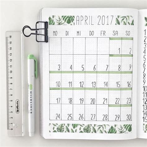 20 Monthly Spread Layouts for your Bullet Journal - Ideas and ...