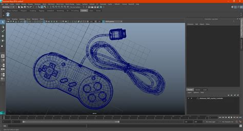 任天堂SNES游戏杆控制器 3D模型 29 3ds blend c4d fbx max ma lxo obj Free3D