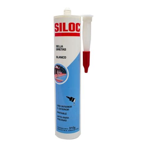 Siloc Sellador Multiuso Sella Grietas Blanco Piscinas Sint Tico