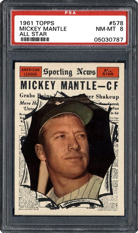 Topps Mickey Mantle All Star Psa Cardfacts