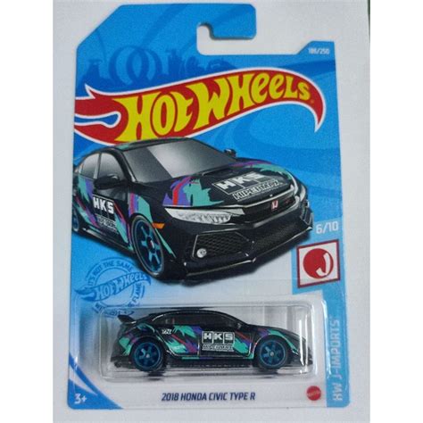 Hot Wheels STH 2018 Honda Civic Type R HKS SUPER TREASURE HUNT Shopee