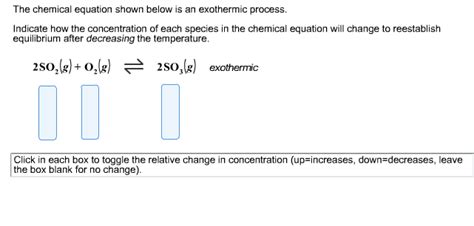 Solved The chemical equation shown below is an exothermic | Chegg.com