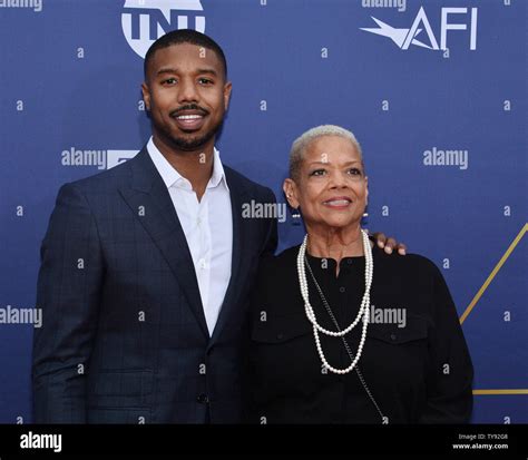 Actor Michael B Jordan And His Mother Donna Jordan Arrive For American