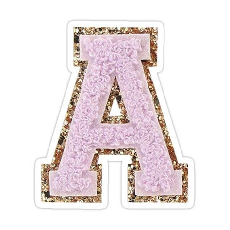 Letter A Monogram Patch Sticker By Bella Bailey In 2021 Preppy