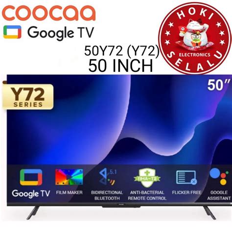 Jual Google TV LED Coocaa 50 INCH 50Y72 Android Google TV 4K HDR 10