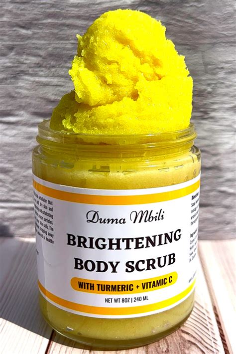 Turmeric Brightening Body Scrubturmeric Body Scrub Moisturizing And Exfoliating Body Face