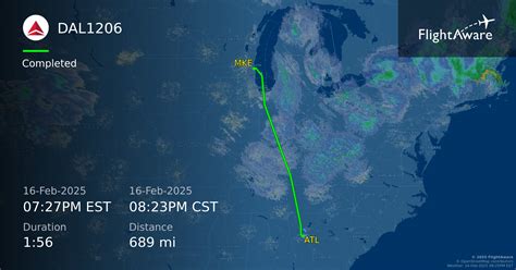 Dl1206 Dal1206 Delta Air Lines Flight Tracking And History 16 Feb
