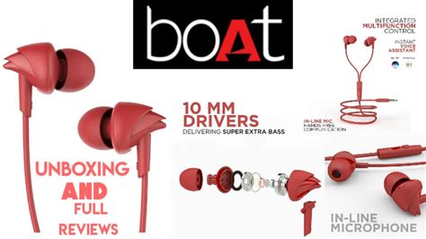 Boat Bassheads Best Headphones Boat Earphones Unboxing And Full