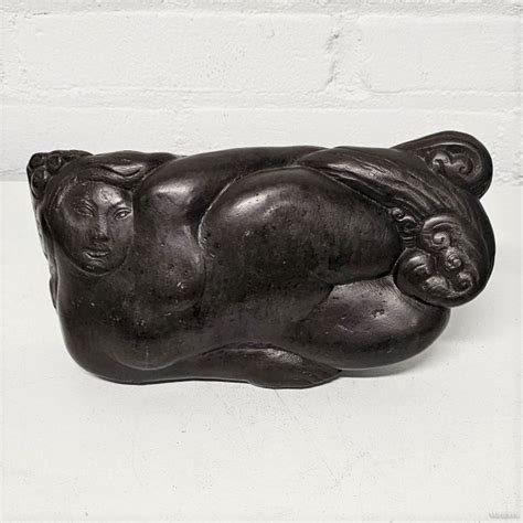 Jan Meefout Bronzen Beeld Van Reclining Nude