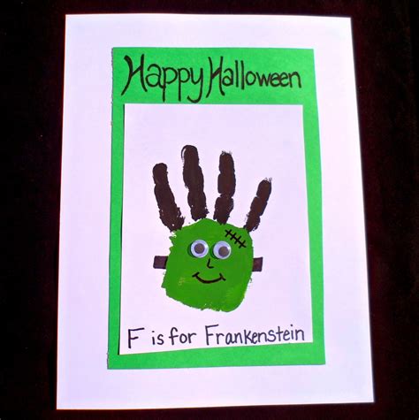 Easy Halloween Crafts Handprint And Footprint Art Feltmagnet