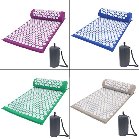 Acupressure Massage Mat Pillow Yoga Sit Lying Mats Pain Stress Relief