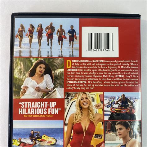 Baywatch Dvd Widescreen Action Comedy Ntsc Dwayne Johnson Zac