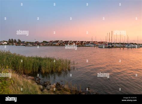 Marina Bork Havn At Ringkobing Fjord In Denmark Stock Photo Alamy