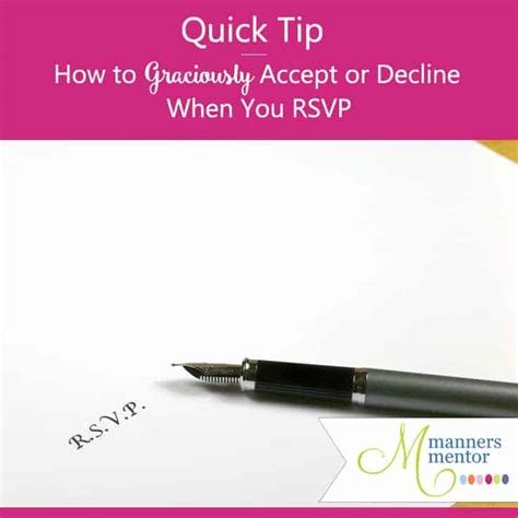 RSVP Etiquette Archives - **Etiquette School of America | Maralee McKee