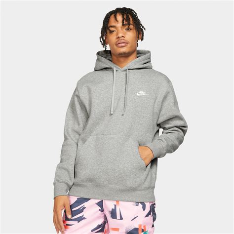 Nike Sportswear Club Fleece Pullover Hoodie Dark Grey Heather Jd Sports