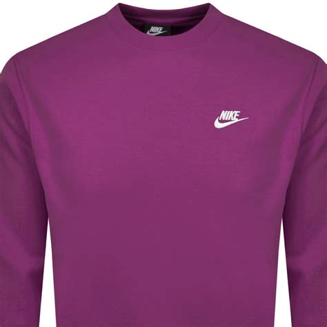 Nike Crew Neck Club Sweatshirt Purple Mainline Menswear