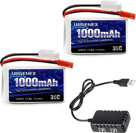 Urgenex S Lipo Akku Pack V Mah C Rechargeable Rc Battery