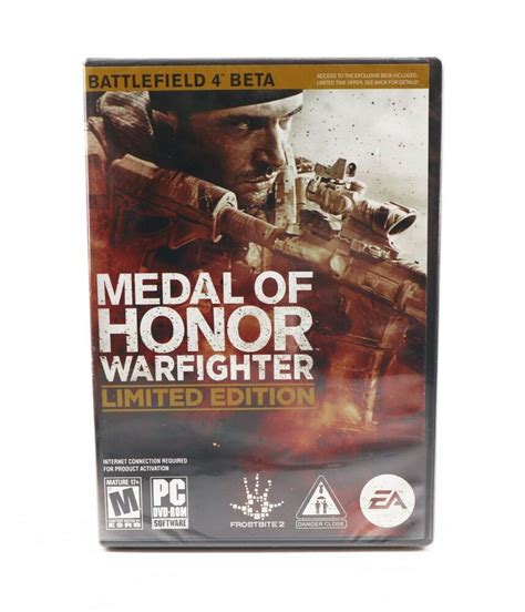 Medal Of Honor Warfighter Limited Edition Pc Game New Factory Sealed