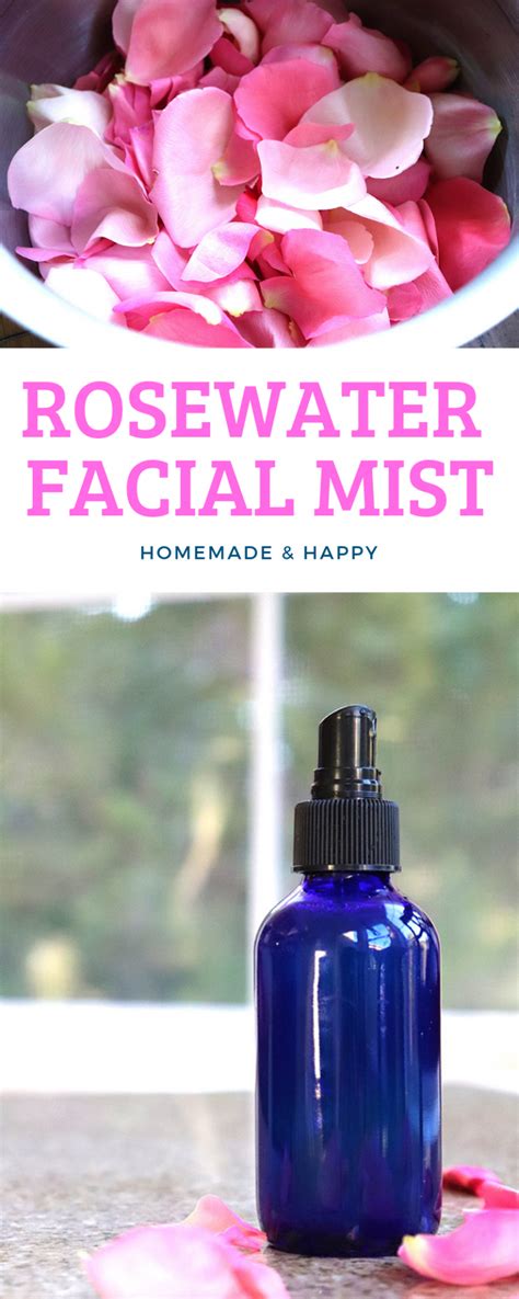 Diy Rosewater Face Mist Homemade And Happy Recipe Face Mist Rose