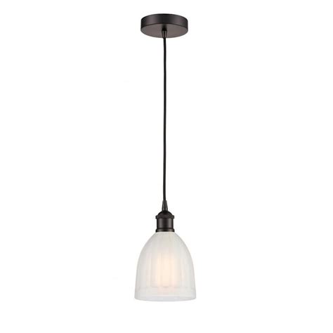 Innovations Edison Brookfield 1 Light Mini Pendant 1P BZ FrRib 616