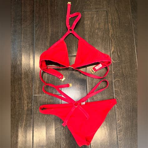 Agent Provocateur Shelby Bikini In Red Gem